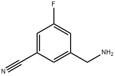 3-Aminomethyl-5-fluoro-benzonitrile 结构式