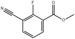 3-氰基-2-氟苯甲酸甲酯 结构式