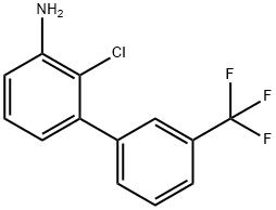 2-氯-3'-(三氟甲基)-[1,1'-联苯]-3-胺 结构式