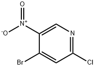 4-Bromo-2-chloro-5-nitropyridine 结构式