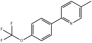 5-甲基-2-(4-(三氟甲氧基)苯基)吡啶 结构式