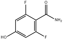 2,6-二氟-4-羟基苯甲酰胺 结构式