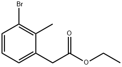 2-甲基-3-溴苯乙酸乙酯 结构式