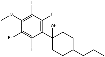 1-(3-Bromo-2,5,6-trifluoro-4-methoxyphenyl)-4-propylcyclohexanol 结构式