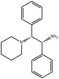 (ΑR,ΒR)-Α,Β-二苯基-1-哌啶乙胺 结构式