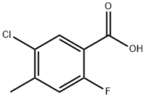 5-氯-2-氟-4-甲基苯甲酸 结构式