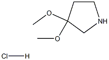 3,3-DIMETHOXYPYRROLIDINE HYDROCHLORIDE 结构式