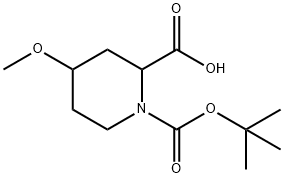 1-BOC-4-甲氧基-哌啶-2-甲酸 结构式