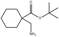 1-氨基甲基-环己基甲酸叔丁酯 结构式