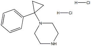 1-(1-苯基环丙基)哌嗪二盐酸盐 结构式