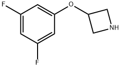 3-(3,5-二氟-苯氧基)-氮杂环丁烷 结构式