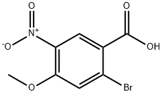 2-溴-4-甲氧基-5-硝基苯甲酸 结构式