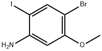 4-溴-2-碘-5-甲氧基苯胺 结构式