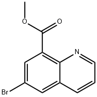 6-溴喹啉-8-甲酸甲酯 结构式