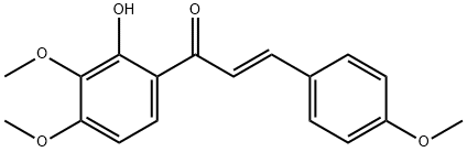 2'-羟基-3',4,4'-三甲氧基查耳酮 结构式