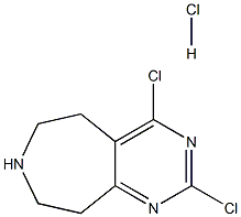 2,4-二氯-6,7,8,9-四氢-5H-吡啶[4,5-D]氮杂平盐酸盐 结构式