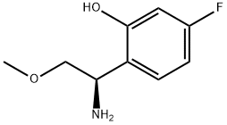 2-((1R)-1-amino-2-methoxyethyl)-5-fluorophenol 结构式