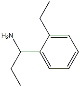 1-(2-ETHYLPHENYL)PROPAN-1-AMINE 结构式
