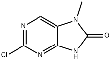 2-氯-7-甲基-7H-嘌呤-8(9H)-酮 结构式