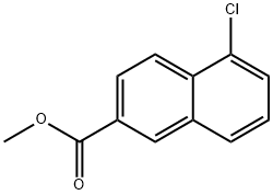5-氯-2-萘甲酸甲酯 结构式