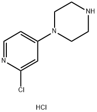1-(2-氯吡啶-4-基)哌嗪盐酸盐 结构式