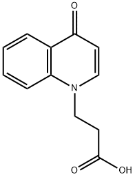 3-(4-Oxo-1,4-dihydroquinolin-1-yl)propanoic acid 结构式
