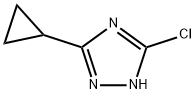 5-Chloro-3-cyclopropyl-1H-1,2,4-triazole 结构式