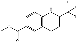 2-(三氟甲基)-1,2,3,4-四氢喹啉-6-羧酸甲酯 结构式