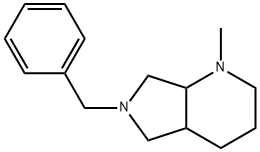 1-甲基-6-苄基八氢吡咯并[3,4-B]吡啶 结构式