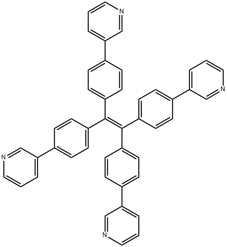 四(3-吡啶联苯基)乙烯 结构式