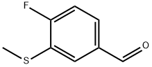 4-氟-3-(甲硫基)苯甲醛 结构式