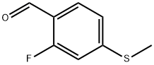 2-氟-4-(甲硫基)苯甲醛 结构式