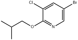 5-溴-3-氯-2-异丁氧基吡啶 结构式