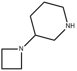 3-(氮杂环丁烷-1-基)哌啶 结构式