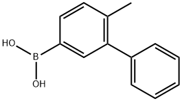 4-甲基-3-苯基苯硼酸 结构式