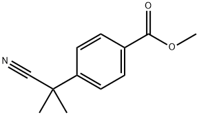 4-(2-氰基丙-2-基)苯甲酸甲酯 结构式