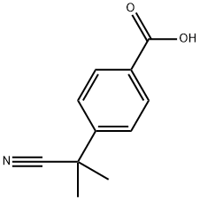 4-(2-CYANOPROPAN-2-YL)BENZOIC ACID 结构式