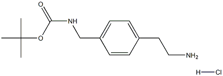 4-BOC-氨基甲基苯乙胺盐酸盐 结构式