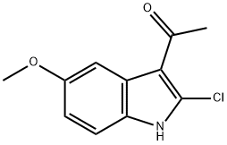 1-(2-Chloro-5-methoxy-1H-indol-3-yl)-ethanone 结构式