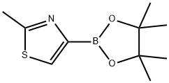 2-甲基噻唑-5-硼酸频哪醇酯 结构式