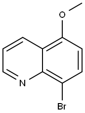 5-甲氧基-8-溴喹啉 结构式