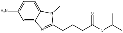 4-(5-氨基-1-甲基-1H-苯并咪唑-2-基)-丁酸异丙酯 结构式