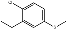 1-氯-2-乙基-4-(甲基硫基)苯 结构式
