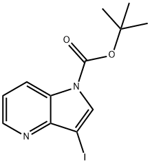 3-碘-1H-吡咯并[3,2-B]吡啶-1-羧酸叔丁酯 结构式