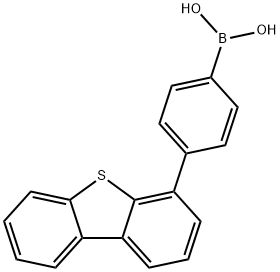 [4-(4-二苯并噻吩基)苯基]硼酸 结构式