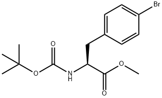 BOC-DL-4-溴苯丙氨酸甲酯 结构式