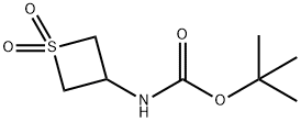 (1-1,1-二氧代硫杂环丁烷-3-基)氨基甲酸叔丁酯 结构式