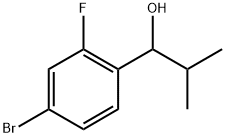 1-(2-氟-4-溴苯基)-2-甲基-1-丙醇 结构式