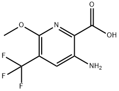 3-氨基-6-甲氧基-5-(三氟甲基)-2-吡啶甲酸 结构式