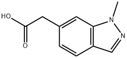 2-(1-METHYL-1H-INDAZOL-6-YL)ACETIC ACID 结构式